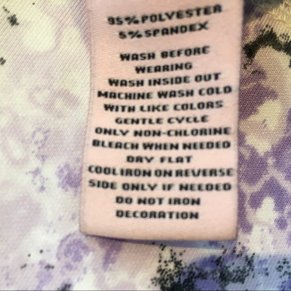 Juicy Couture Purple Abstract Scuba Long Sleeve Crew Neck Sweatshirt Medium - Picture 8 of 8